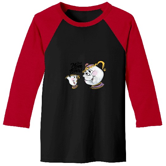 Disney Beauty and the Beast Chip Mrs. Potts Best Mom Ever Baseball Tees