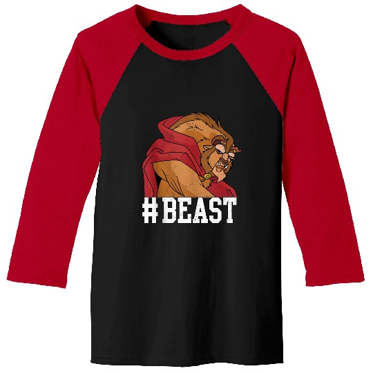 Disneyss Beauty And The Beast beast Big Faces Portrait Baseball Tees
