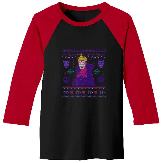 Disneyss Villains Snow White Evil Queen Christmas Sweater Baseball Tees