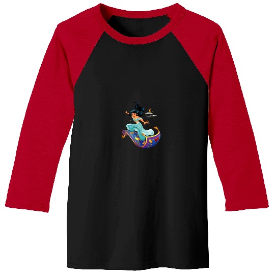 Disneyss Aladdin Princess Jasmine Magic Carpet Pose Baseball Tees