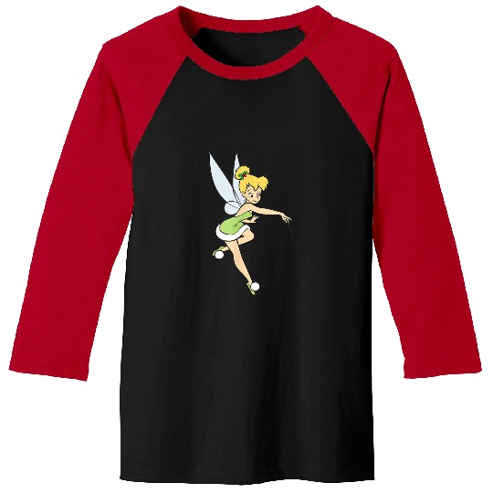 Disneyss Peter Pan Tinker Bell Christmas Magic With Holly Baseball Tees