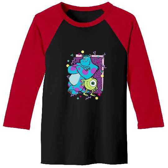 Disney Pixarss Monsters Inc. Sulley and Mike 90s Retro Hoodie Pullover Hoodie Baseball Tees