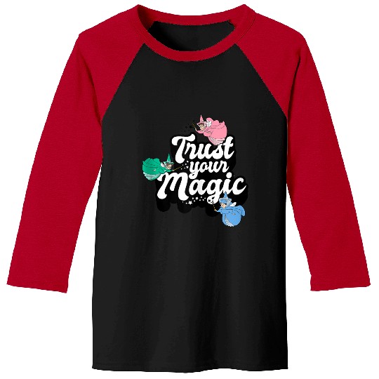 Disneyss Sleeping Beauty Vintages Trust Your Magic Fairies Baseball Tees