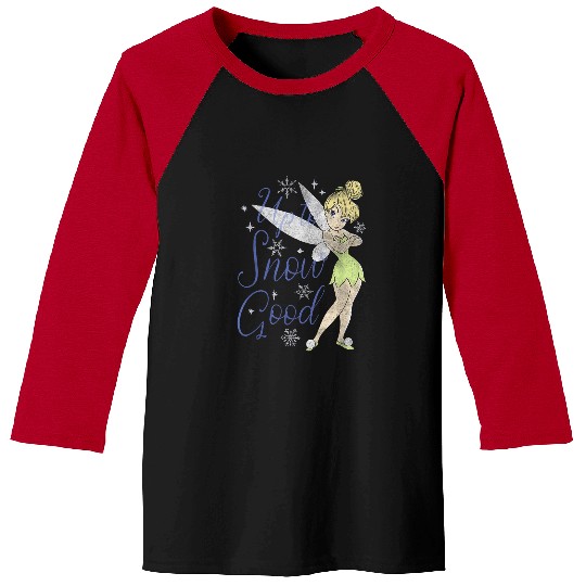 Disneyss Peter Pan Christmas Tinker Bell Up To Snow Good Baseball Tees