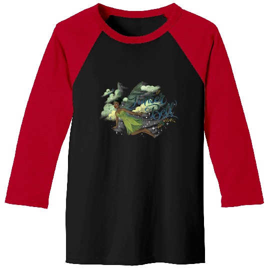 Disneyss Peter Pan Wendy Tinker Bell Flying Portrait Baseball Tees