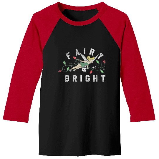 Disneyss Peter Pan Tinker Bell Christmas Lights Fairy Bright Baseball Tees