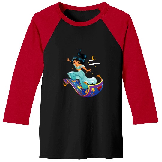 Disneyss Aladdin Princess Jasmine Magic Carpet Pose Baseball Tees