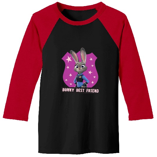 Disney Zootopia Judy Hopps Bunny Best Friend Officer Badge Baseball Tees