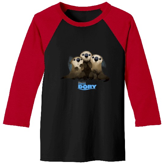 Disneyss Pixars Finding Dory Cute Sea Otters Big Chest Poster Baseball Tees