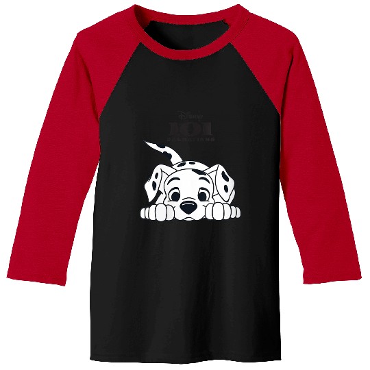 Disneyss 101 Dalmatians Playful Position Puppy Logo Baseball Tees