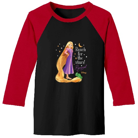 Womens Disney Princess Rapunzel Reach For The Stars Baseball Tees