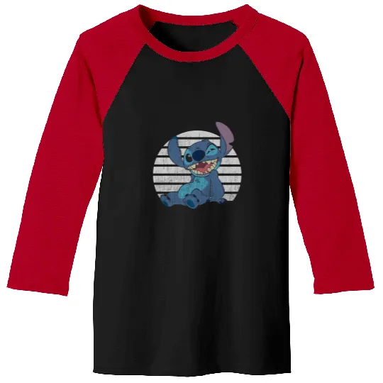 Stitch And Toothless T-Shirt Disney Classic Winking Stitch Baseball Tees