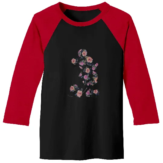 Disney Floral Mickey Raglan Baseball Tee Baseball Tees
