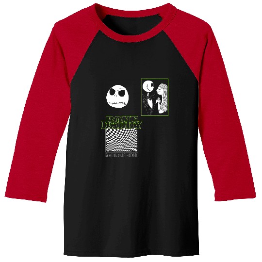 Disneyss The Nightmare Before Christmas Bone Daddy Panels Baseball Tees