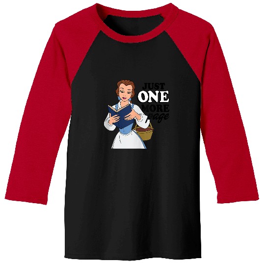 Disney Princess - Belle Just One More Page Tank Top Baseball Tees
