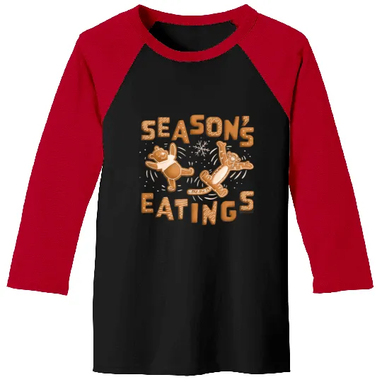 Disney Winnie The Pooh Tigger Gingerbread Seasons Eatings Baseball Tees