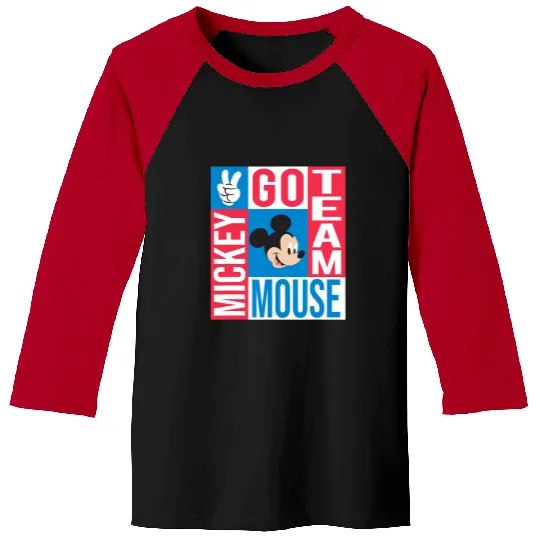 Disney Summer Athletic Sports Games Go Team Mickey Mouse Baseball Tees
