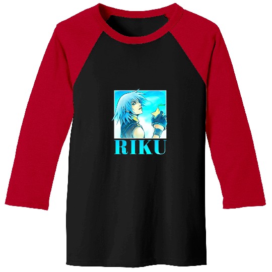 Disney Kingdom Hearts Riku Paopu Fruit Portrait Baseball Tees