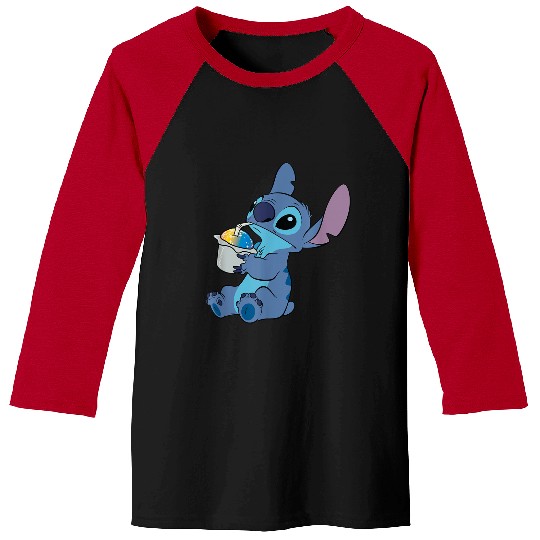 Disneyss Lilo Stitch Cute Stitch Sparkling Ice Cream Poster Baseball Tees