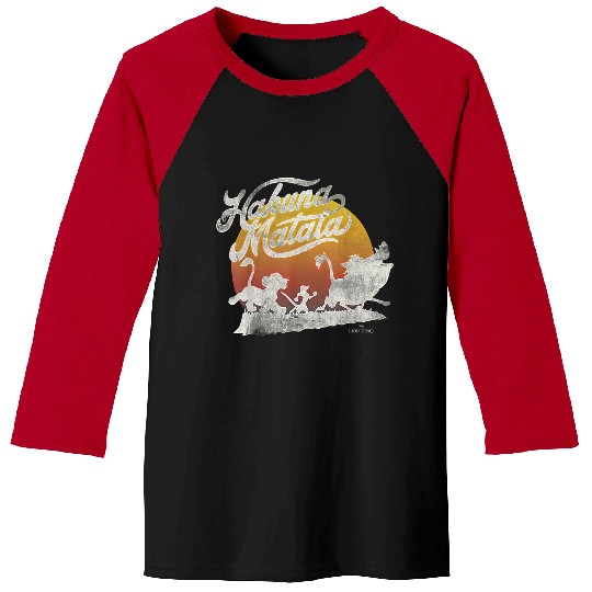 Discover Disneyss Lion King Hakuna Matata Stamp Silhouette Baseball Tees