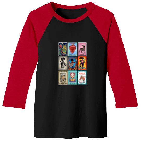 Disney Pixar-Pixar Coco Epic Loteria Cards Big Chest Retro Logo Baseball Tees