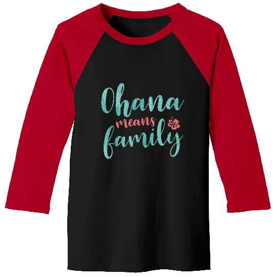 Disneyss Lilo Stitch Ohana Means Family Baseball Tees