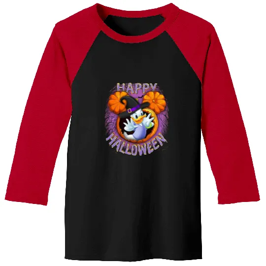 Daisy Duck Halloween Baseball Tees, Happy Halloween Baseball Tees, Daisy Halloween Baseball Tees, Disney Daisy Baseball Tees, Halloween Baseball Tees Women, Fall Baseball Tees