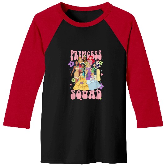 Discover Disney Princess Epic Princess Squad Girl Power Floral Poster Baseball Tees