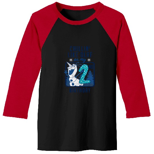 disney frozenss Olaf Chillin On My 2nd Birthday Baseball Tees