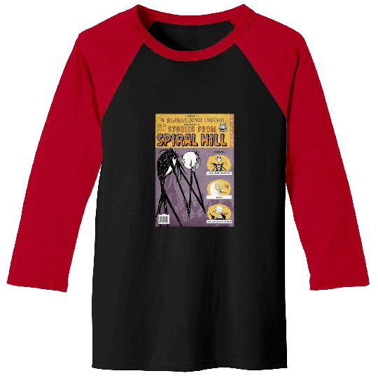 Discover Disney The Nightmare Before Christmas Jack Comic Book Cover Baseball Tees