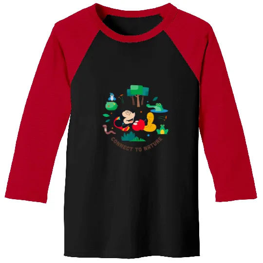 Discover Disney Mickey And Friends Connect To Nature Relax Mickey Baseball Tees