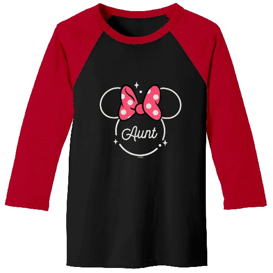 Discover Disney Minnie Mouse Aunt Family Head Icon Magic Mothers Day Baseball Tees