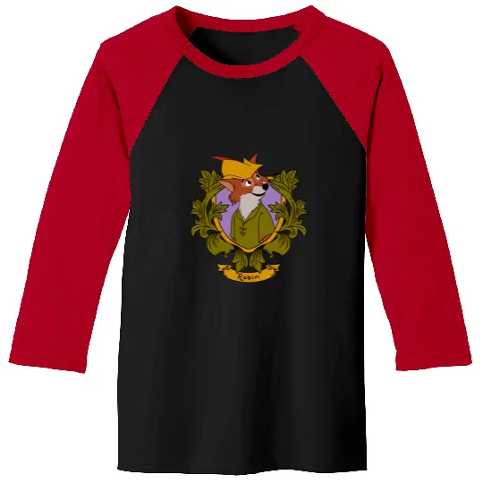 Discover Disney Robin Hood Robin  Floral Portrait Baseball Tees