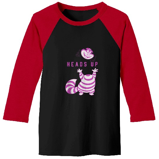 Disneyss Alice In Wonderland Cheshire Cat Heads Up Baseball Tees