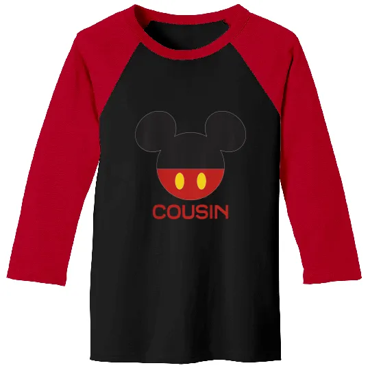 Disney Mickey Mouse Red Shorts Icon Cousin Family Baseball Tees