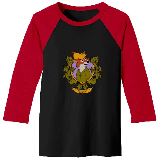 Discover Disney Robin Hood Robin  Floral Portrait Baseball Tees