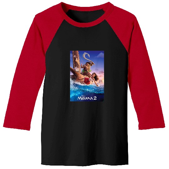 Discover Disney Moana 2 Set Sail  Movie Teaser Poster Logo Baseball Tees