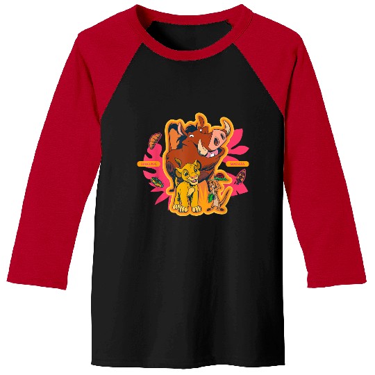 Disneyss The Lion King Simba Timon Pumbaa Hakuna Matata Baseball Tees