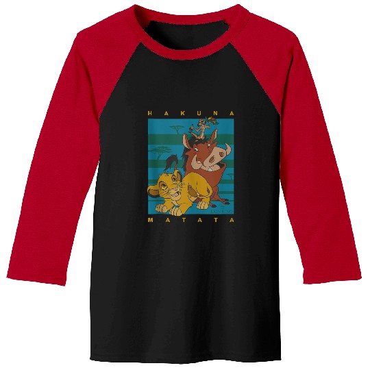 Disneyss The Lion King Hakuna Matata Squad Retro Baseball Tees