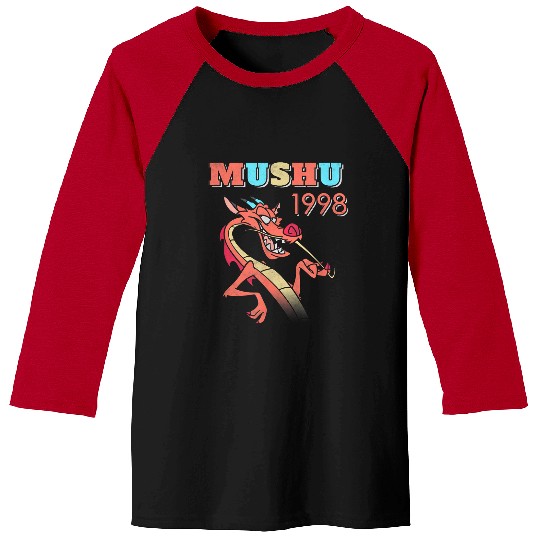 Disneyss Mulan Mushu 1998 Cool Dragon Baseball Tees