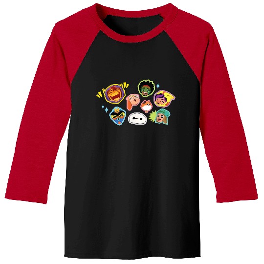 Disneyss Big Hero 6 Baymax And Hiro Superheroes Kawaii Baseball Tees