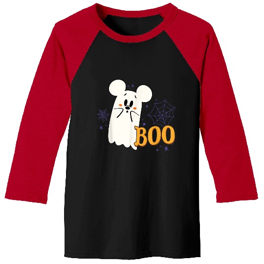 Discover Disney Mickey Mouse Cute Little ghosts Boo Halloween 2024 Baseball Tees