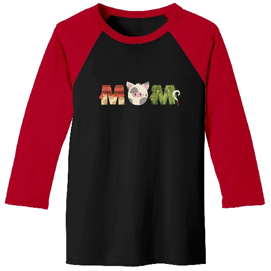 Discover Disney Moana Letters Pua Maui Mothers Day Birthday Best Mom Baseball Tees