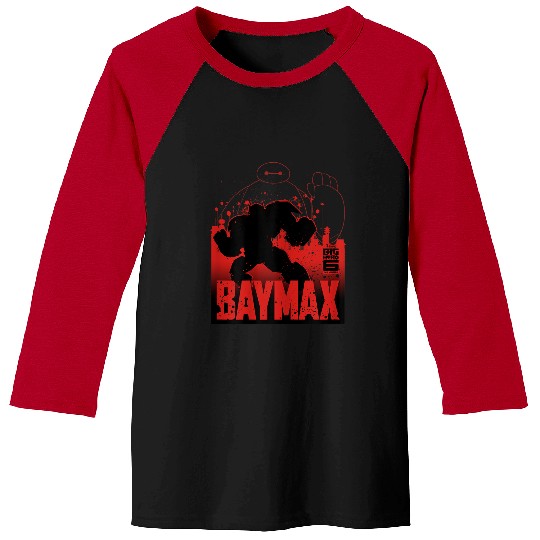 Disneyss Big Hero 6 Tv Series Baymax Oustline Graphic Baseball Tees