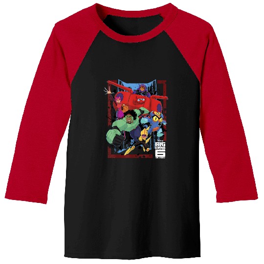 Disneyss Big Hero 6 Tv Group Paint Splat Graphic Baseball Tees