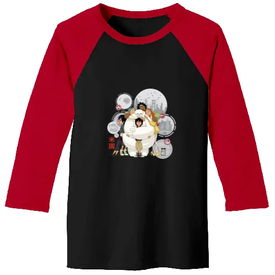 Disney Big Hero 6 TV Series Baymax Hugs Graphic Baseball Tees