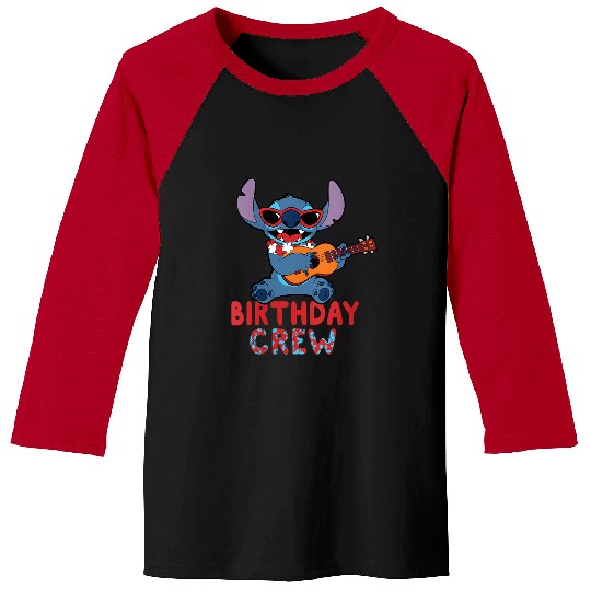 Discover Disney Lilo Stitch Tropical Birthday Crew Party Matching Baseball Tees