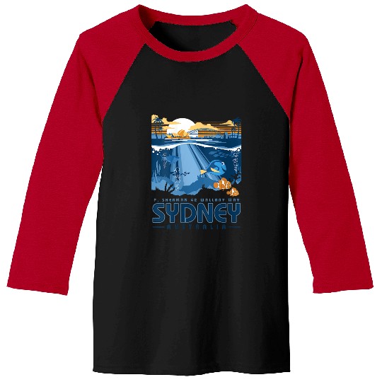 Disneyss Pixars Finding Nemo Sydney Australia Poster Baseball Tees