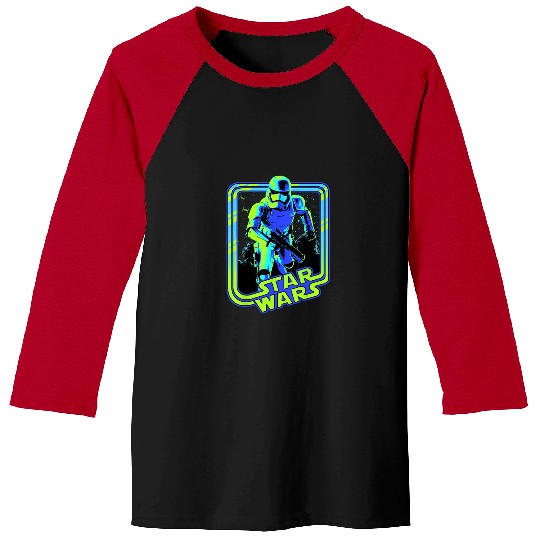 Star Wars Stormtrooper Glow Neon Disney Baseball Tees