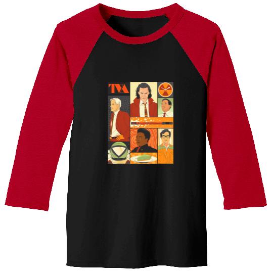 Marvel Studios Loki Season 2 Faces of the TVA & Pie Disney+ Baseball Tees